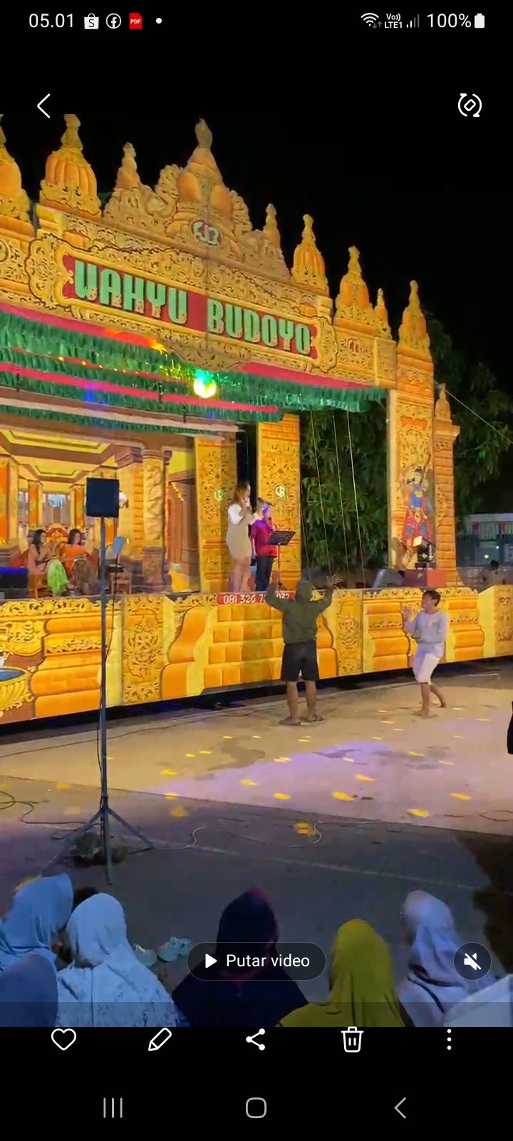 Wayang acara sedekah bumi