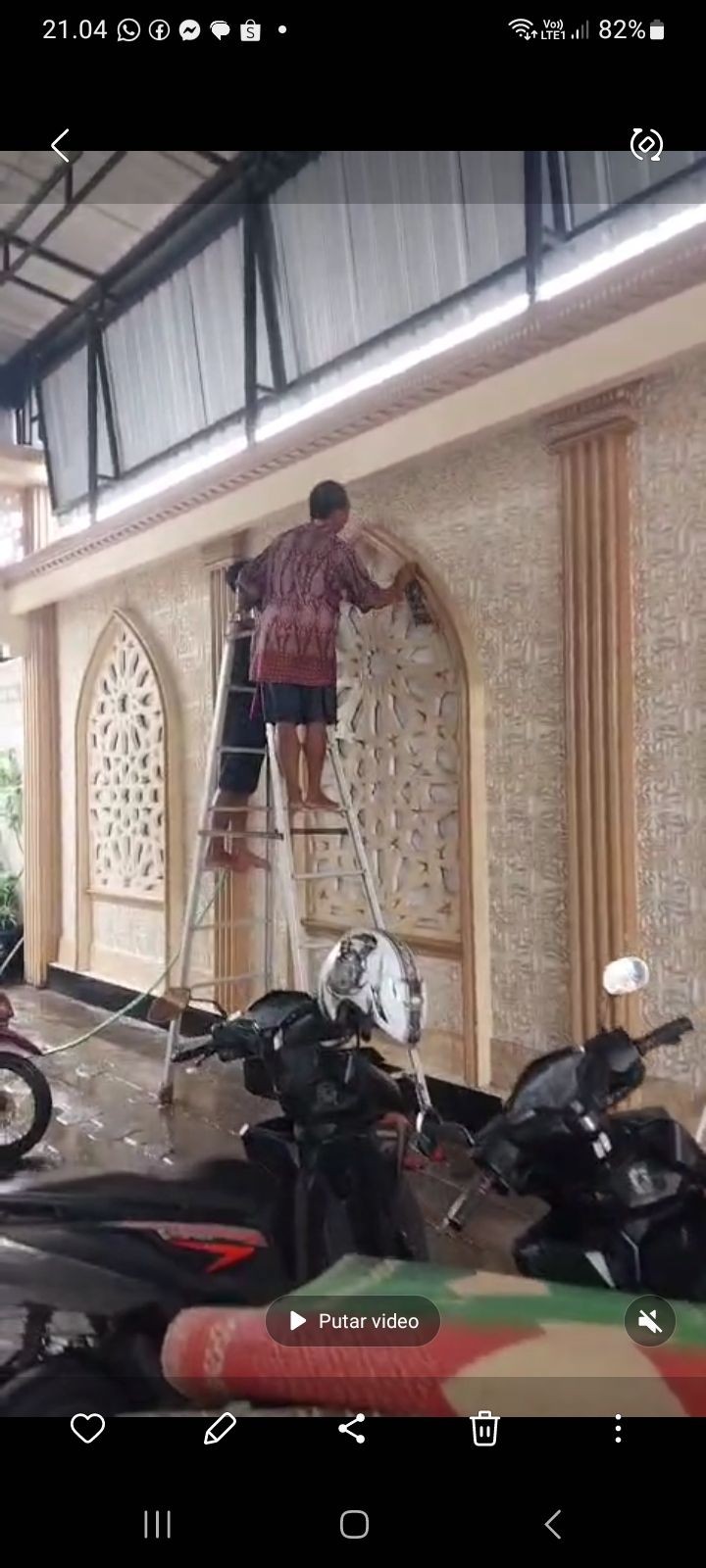 kerja bakti resik2 musholla