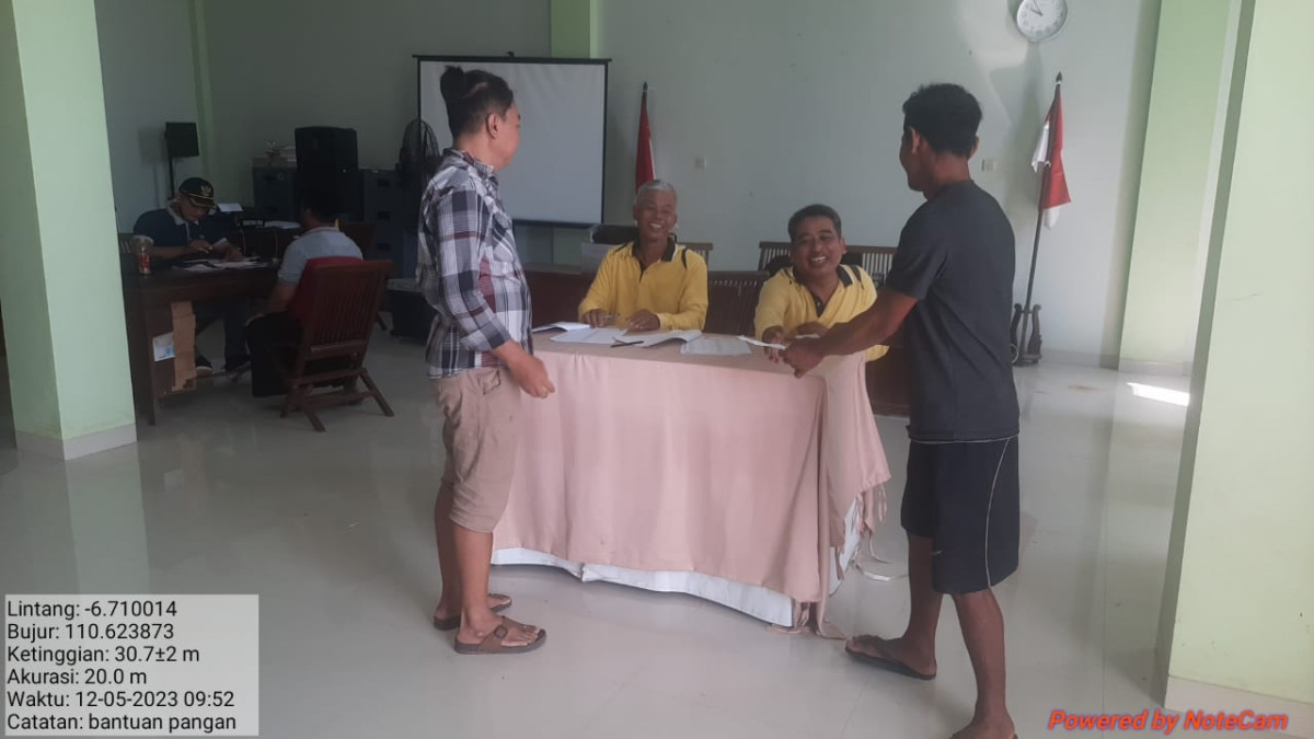 PENYALURAN BANTUAN PANGAN DESA KEDUNGMUTIH