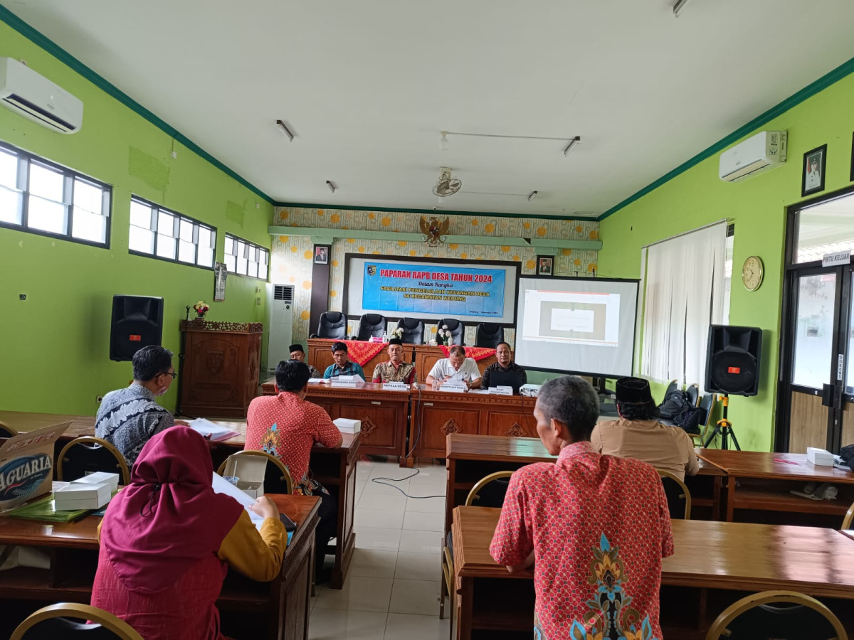 PAPARAN RAPB DESA KEDUNGMUTIH TAHUN 2024 di KECAMATAN WEDUNG