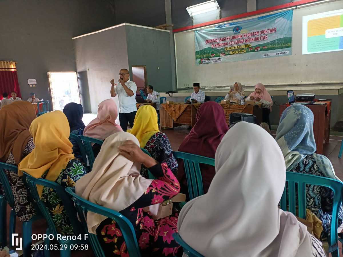 Orientasi bagi kelompok kegiatan (Poktan) di kampung keluarga berkualitas