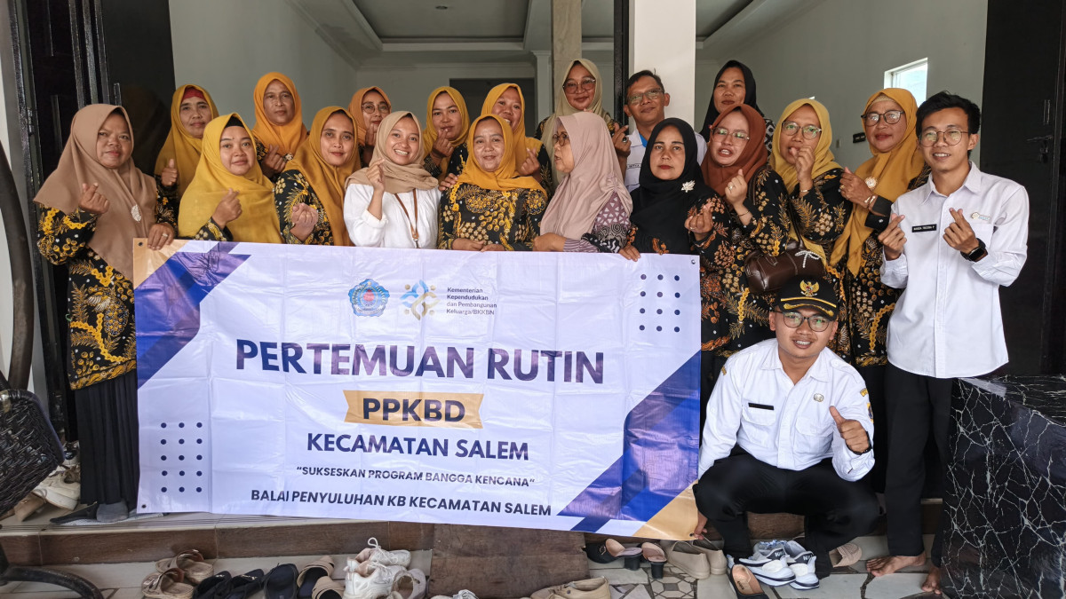 Pertemuan rutin PPKBD kec Salem