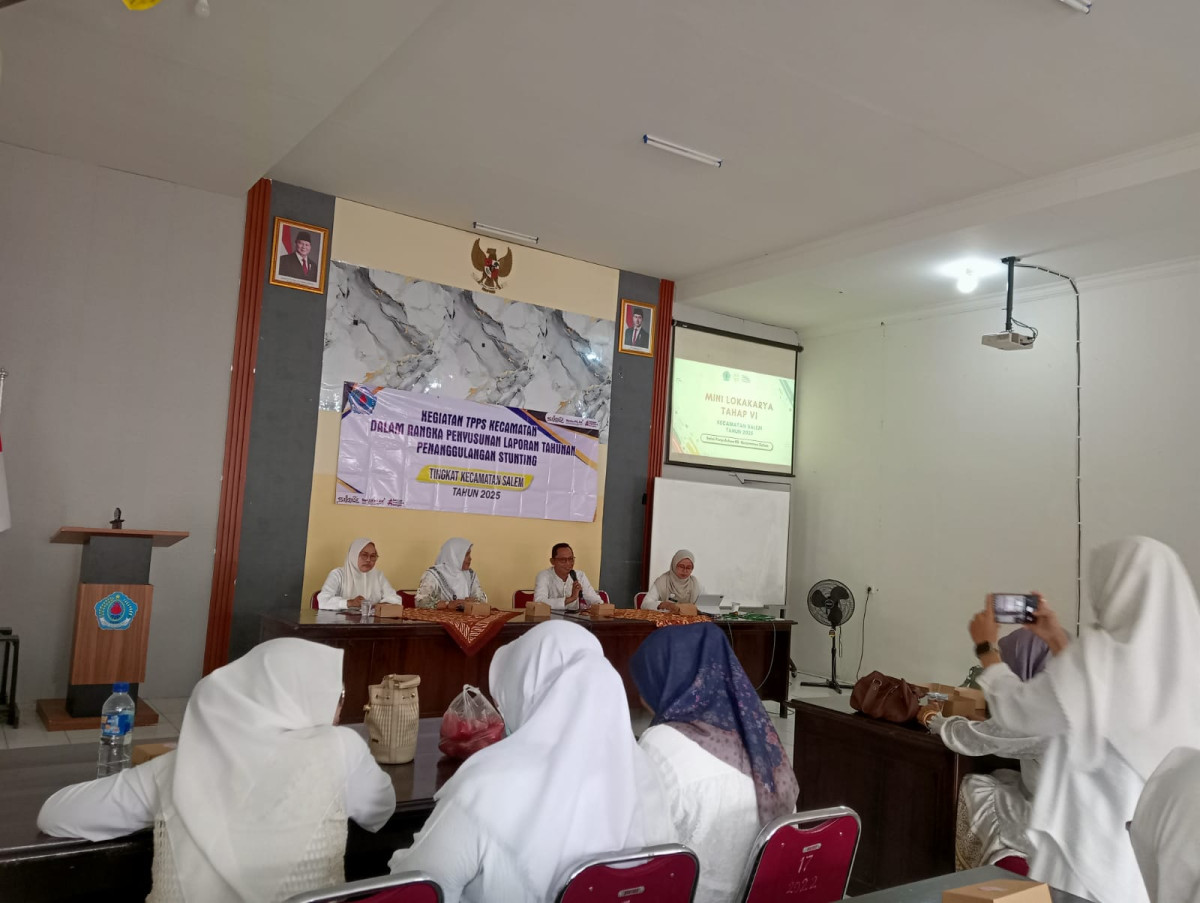 Kegiatan TPPS kecamatan dalam rangka penyusunan laporan tahunan penanggulangan stunting