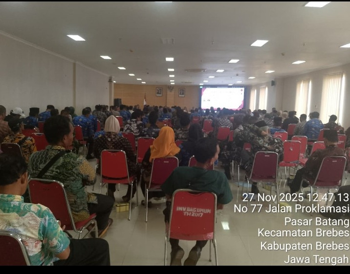 Rapat koordinasi percepatan persiapan lahan koperasi desa/kelurahan merah putih di kabupaten Brebes