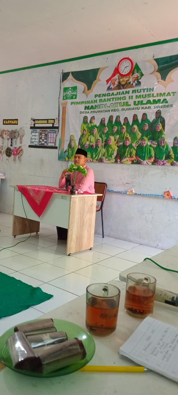 Pertemuan dan Pengajian Muslimat NU Ranting I Desa Pruwatan