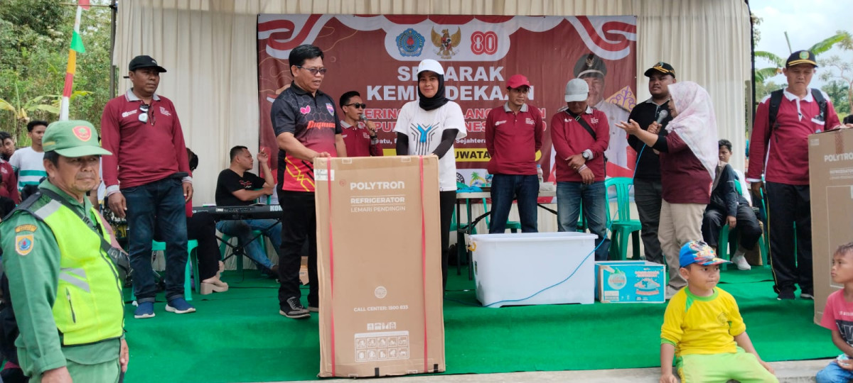 Lomba Gerak Jalan Tingkat Desa.Panitia HUT RI KE 80 TH