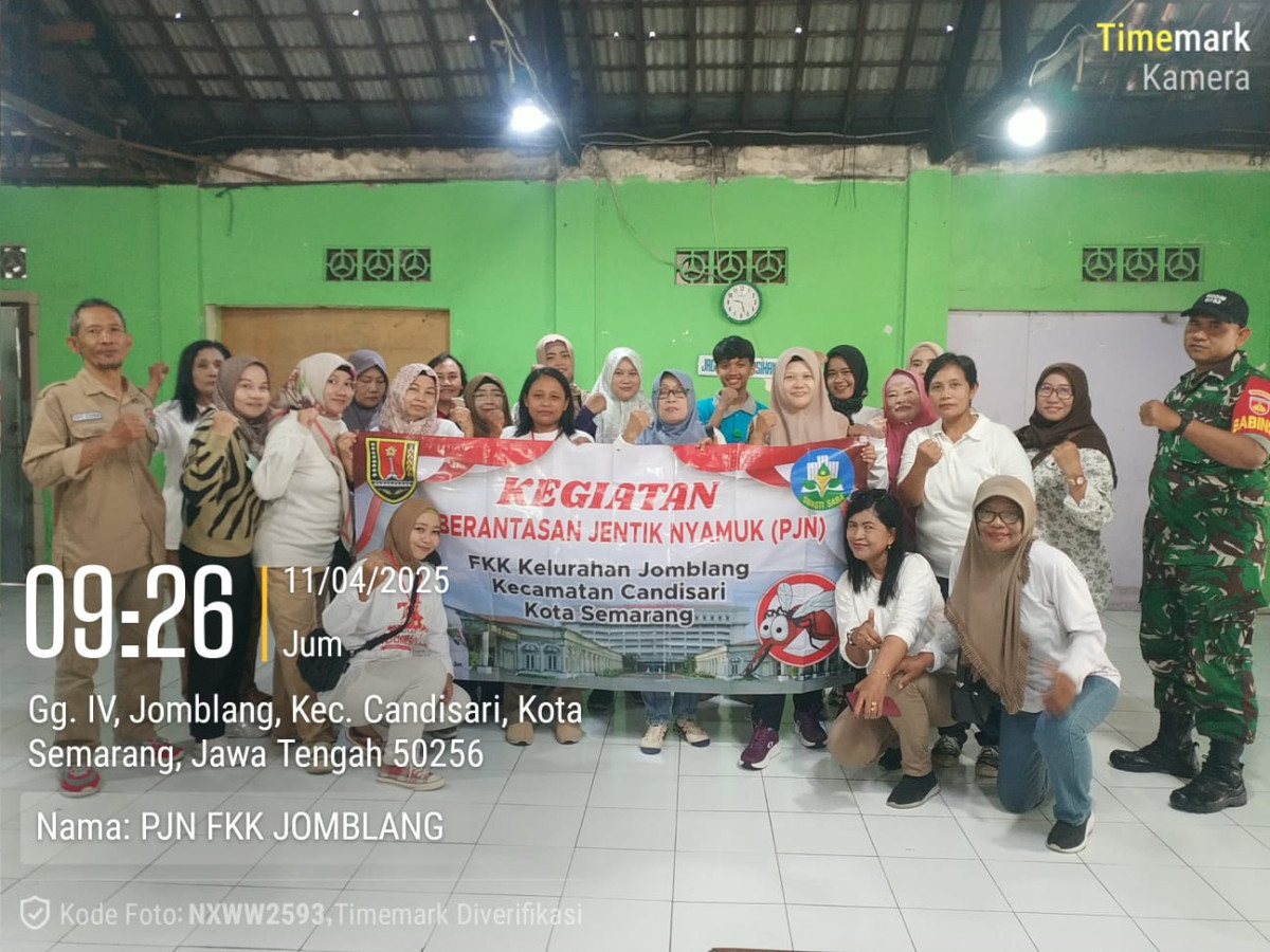 PEMBERANTASAN DAN PEMANTAUAN JENTIK NYAMUK DI WILAYAH RW 3 JOMBLANG