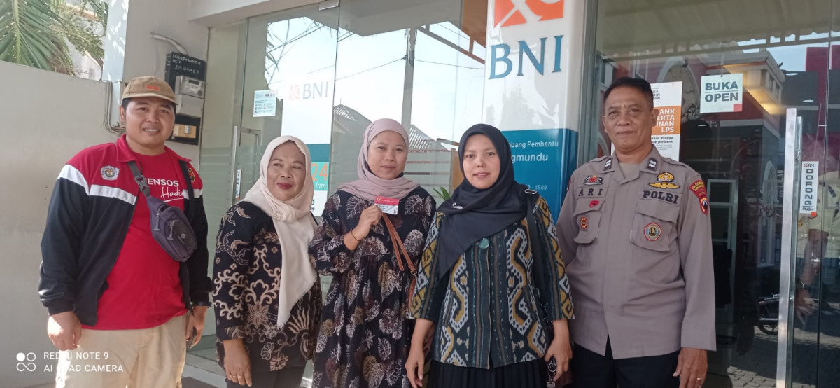 Penyaluran ATM bantuan BPNT untuk penerima manfaat