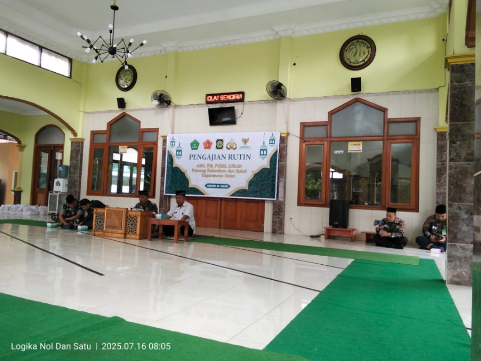 Pengajian Rutin ASN, TNI Polri, Pamong Kalurahan BPKal Se Kapanewon Galur