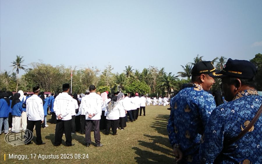 Upacara HUT ke 80 Republik Indonesia