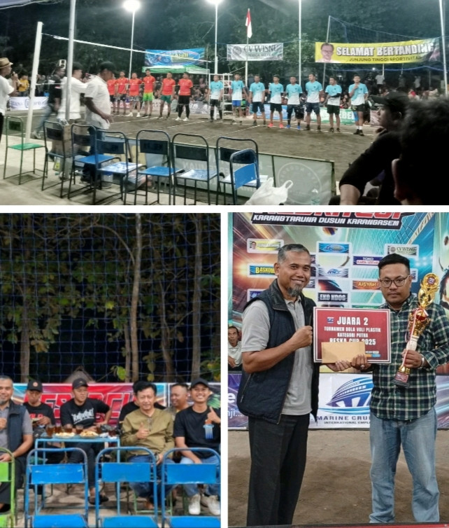 Final bola volly  plastik Padukuhan Karangasem