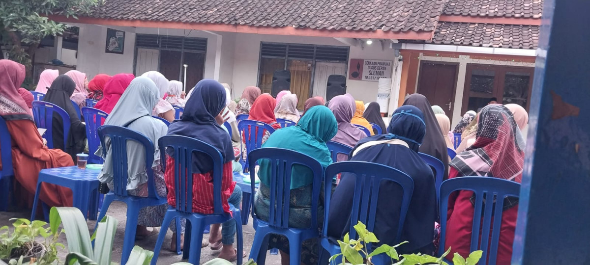 Pengajian Rutin Awal Bulan Perum Polri Gowok