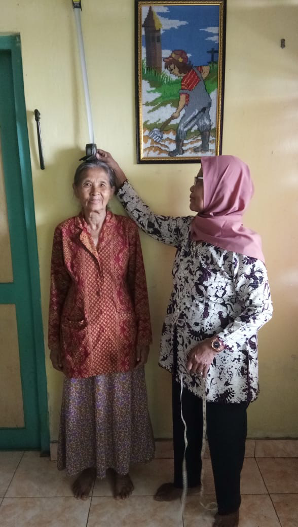 Seksi kesehatan, posyandu lansia Cempaka Mekar Gorongan, padukuhan Ngringin