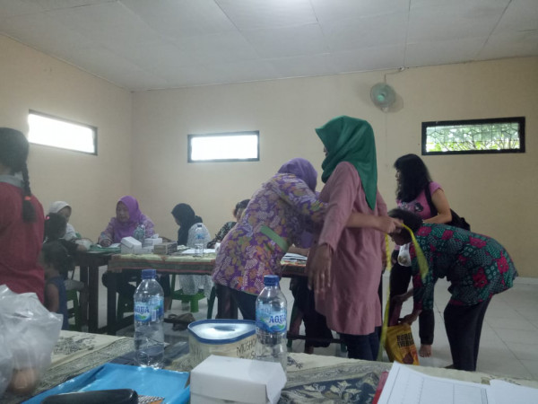 Seksi Kesehatan,  Pos  Bindu kolombo,  dibalai RW 58 kolombo