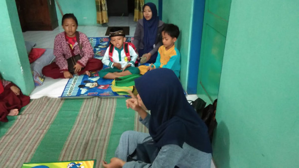 KBM di TPQ Ashshobar Soropadan tgl 9 Maret 2020 kls 3 di rumah bu Emi