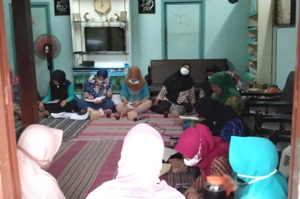 Pertemuan pengurus pkk  dusun kayen. 3 agustus 2022