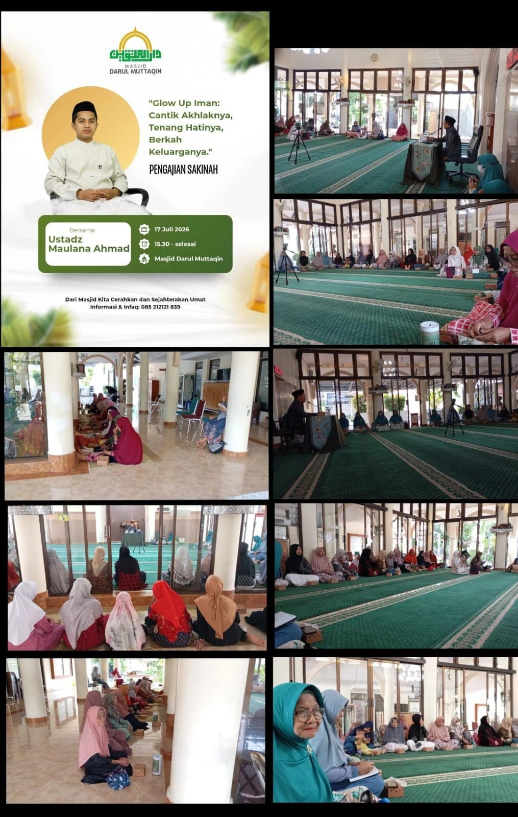 Pengajian Sakinah di Masjid Darul Muttaqin Banteng 3 RW 02 Tiyasan