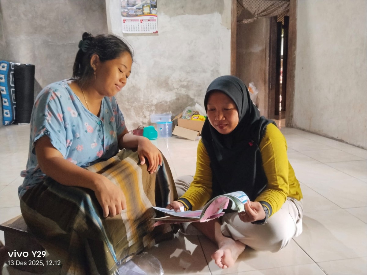 Kunjungan  Bufas  dusun lemahbang