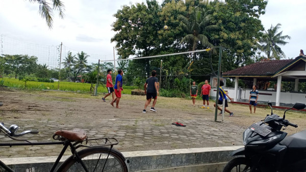 Kegiatan olahraga  di dusun Kalibulus