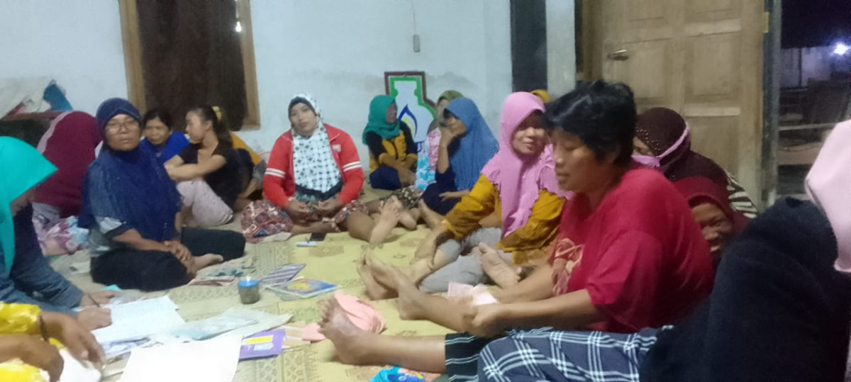 Pertemuan rutin PKK RT 01 Dsn Karang Rogobangsan