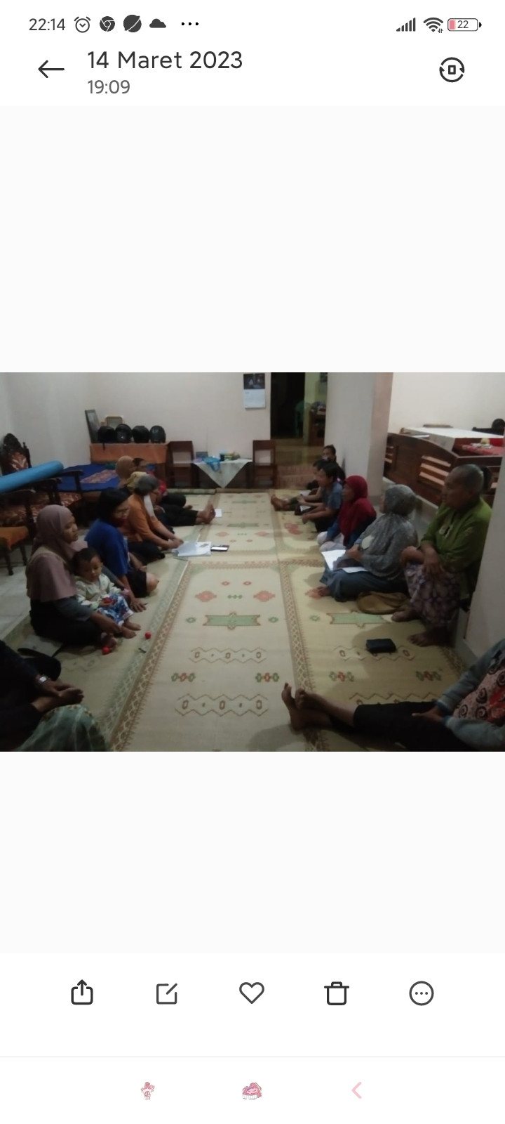 Pertemuan Rutin Rt 4 RW 27 koroulon kidul