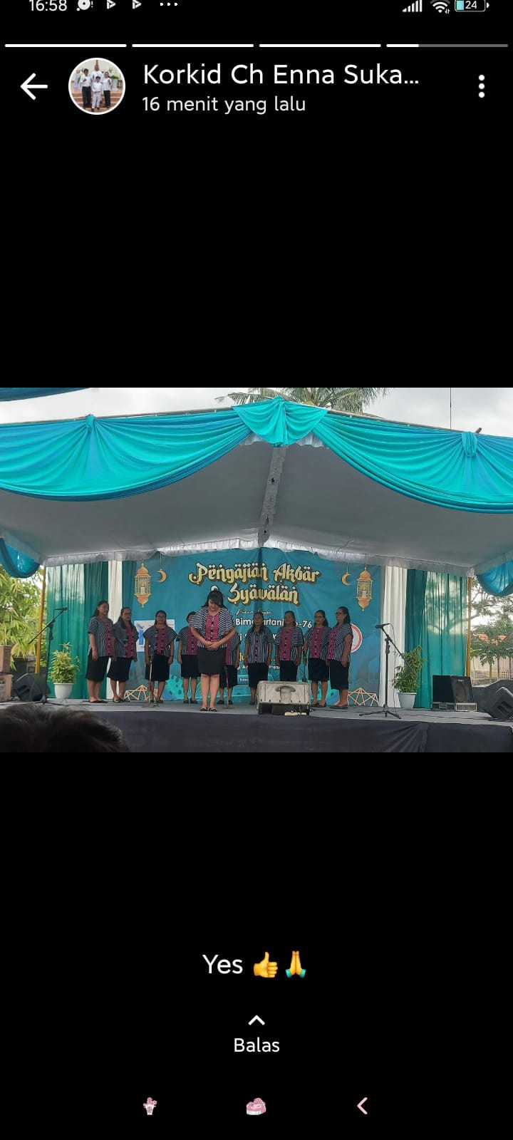 partisipasi Lomba koor dusun Koroulon Kidul