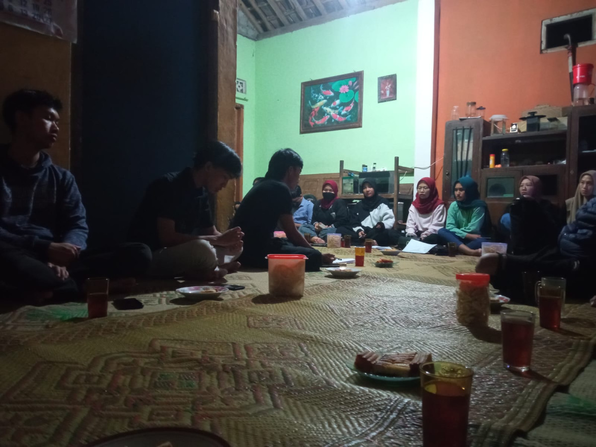 Rapat pemuda dusun koroulon kidul