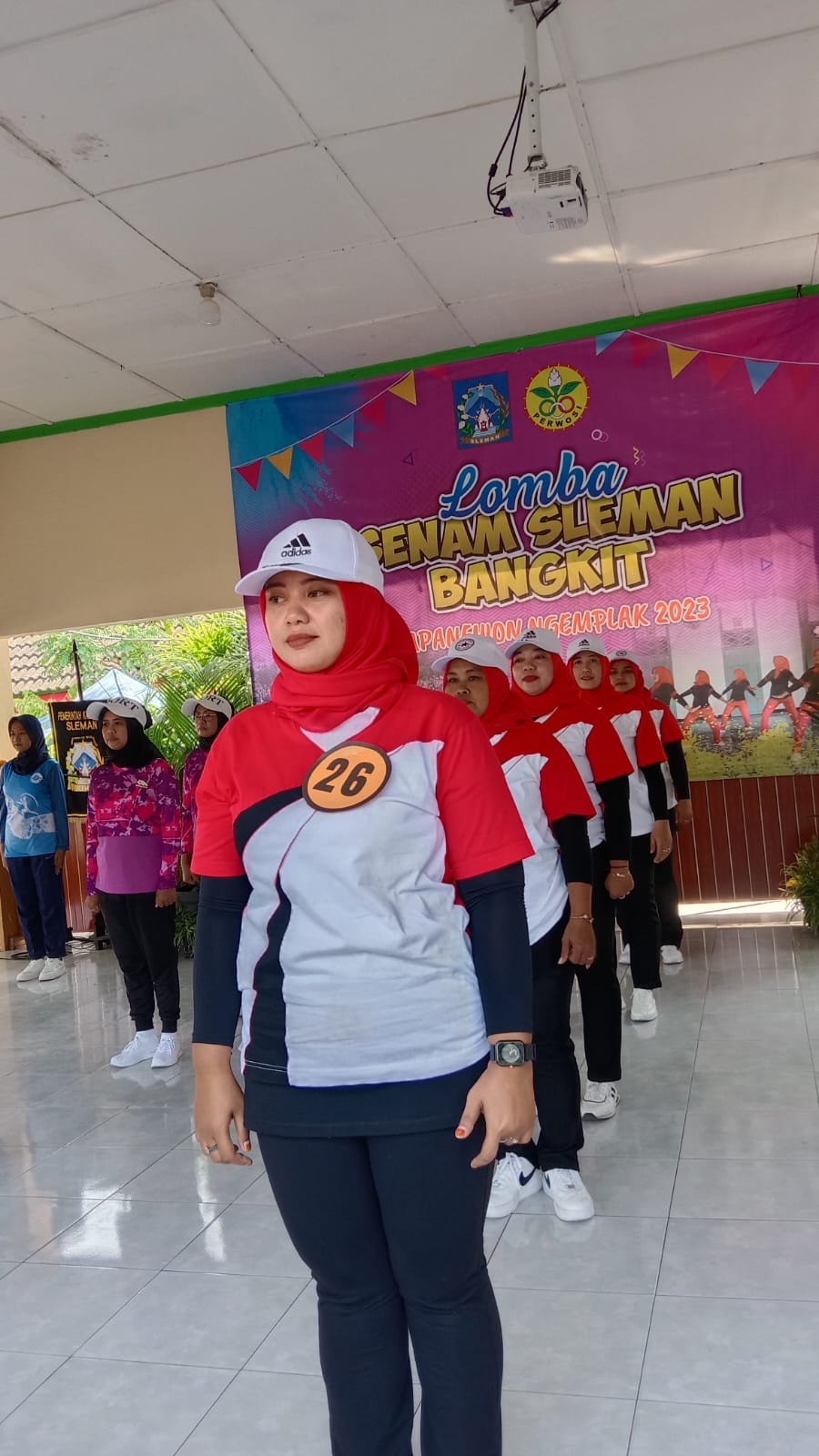 Ikut perlombaan senam SSB di kapanewon Ngemplak. Mewakili Rogobangsan