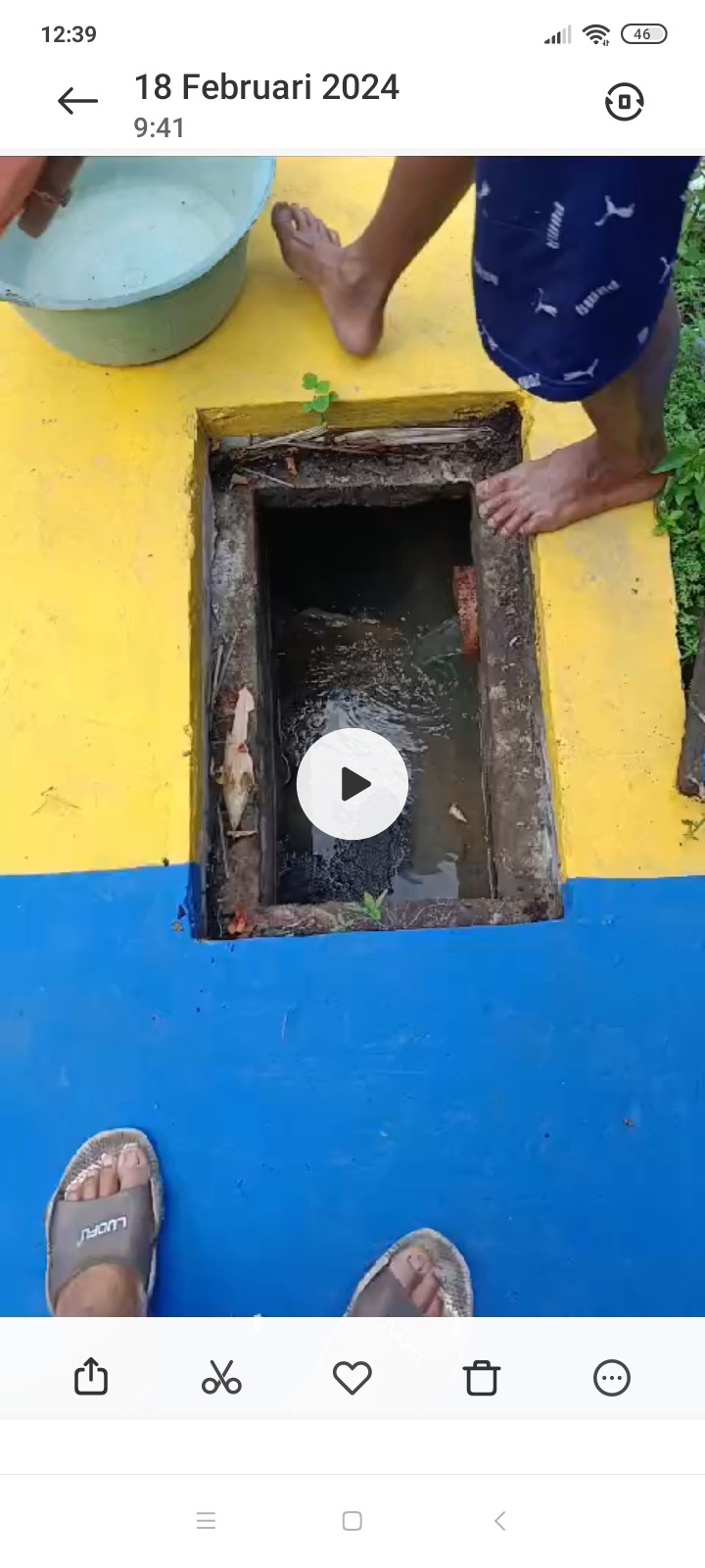 Pembersihan Saluran IPAL Komunal Koroulon Kidul