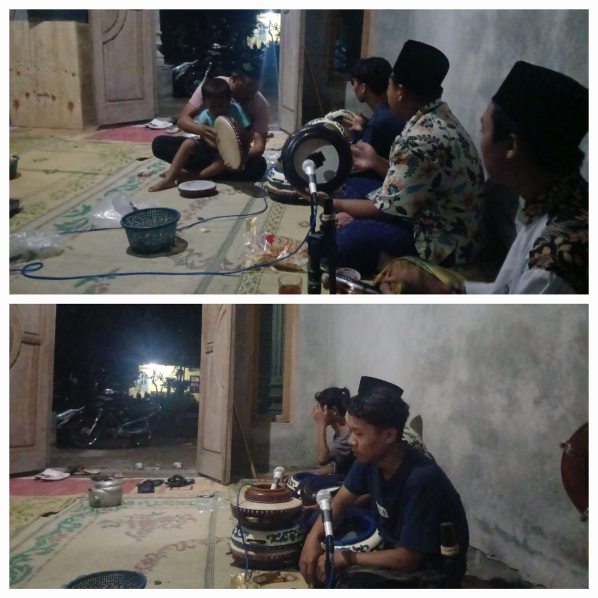 Latihan hadroh tegal jaten balong.