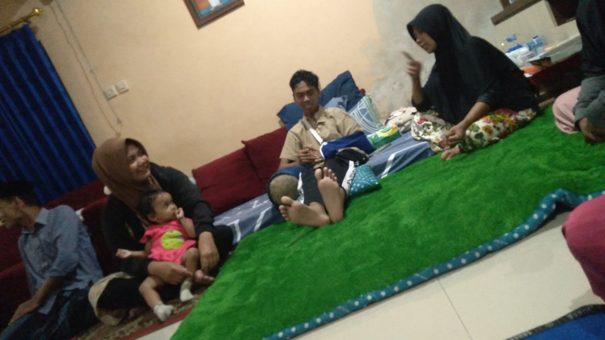 Menengok warga rt 02 yg sakit dusun cokrogaten