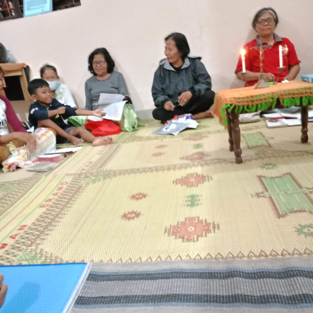 Doa bersama Rosario umat Kristiani dusun koroulon Kidul