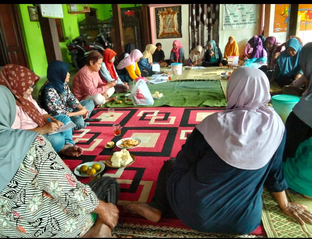 Pertemuan KWT Mawar Handayani dusun Kalibulus