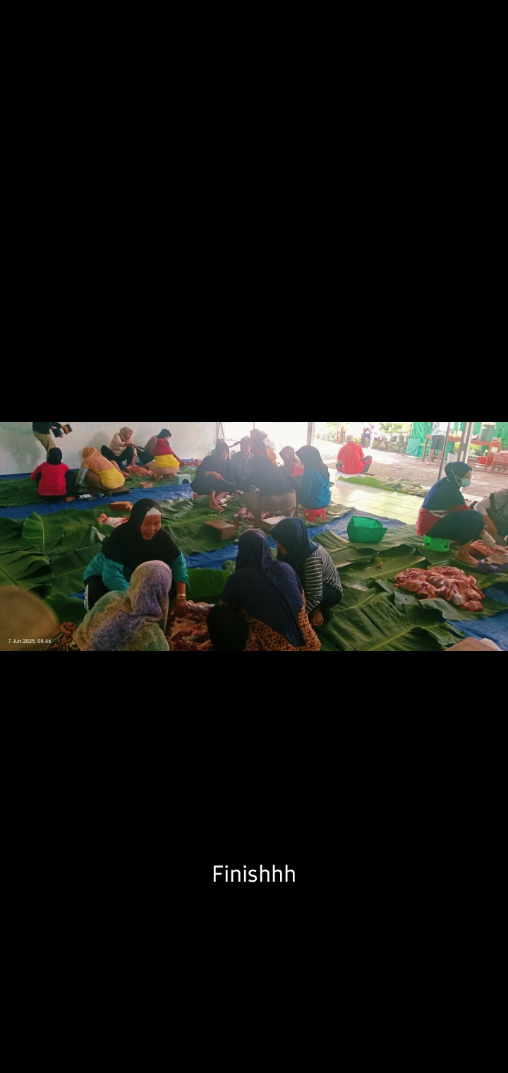 Penyembeluhan hewan qurban masjid an nur cokrogaten