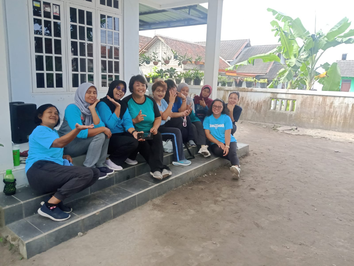 Senam sehat rutin dusun koroulon Kidul