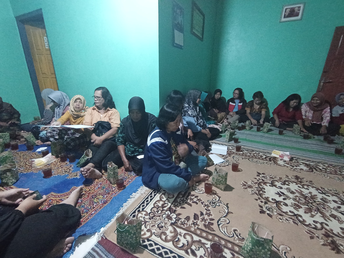 Pertemuan KWT sekar wangi dusun koroulon kidul