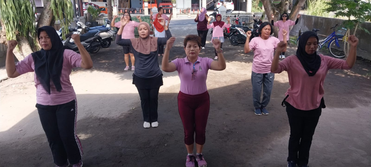 Senam sehat rutin dusun koroulon Kidul