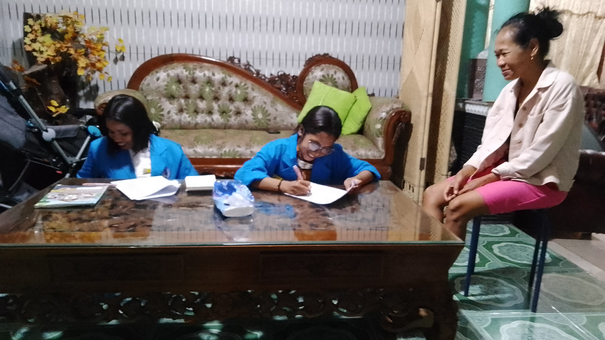 Kunjungan ke ibu balita  padukuhan Banjarharjo