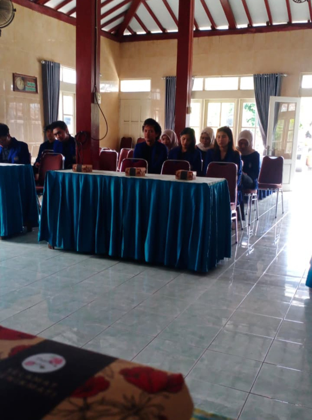 Kader Padukuhan Kalibulus menghadiri acara penarikan KKN UNY