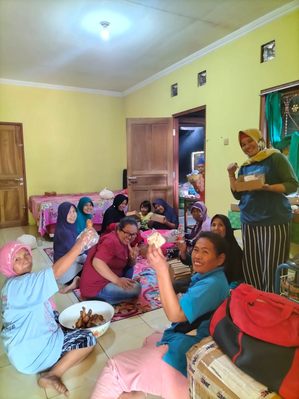 Gotong royong rt 07, memasak buat pengajian