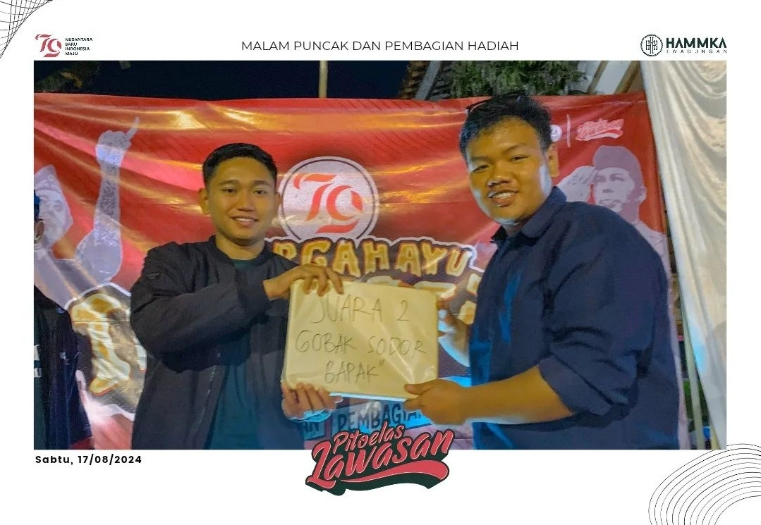 Pembagian lomba Gobag sodor bapak-bapak