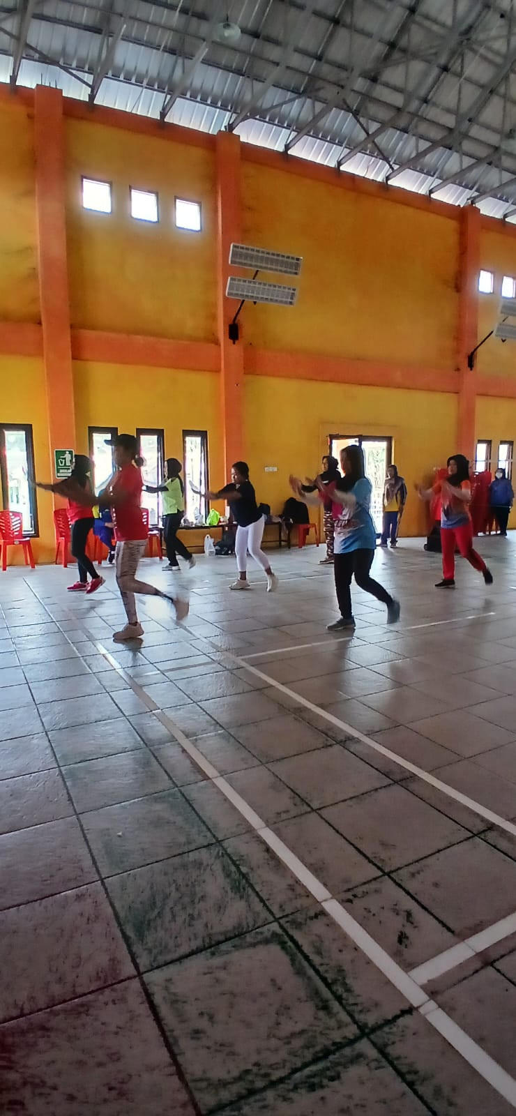 Persiapan lomba senam tingkat propinsi