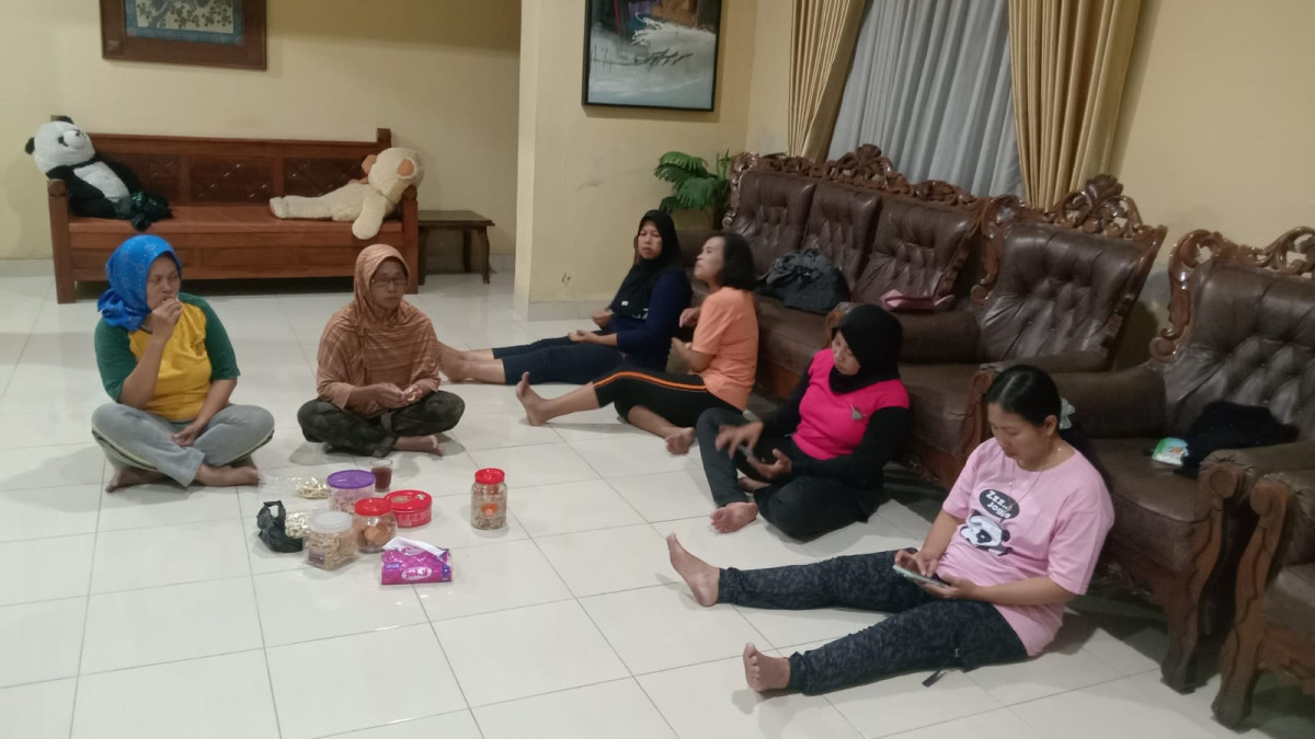 Persiapan lomba senam lansia