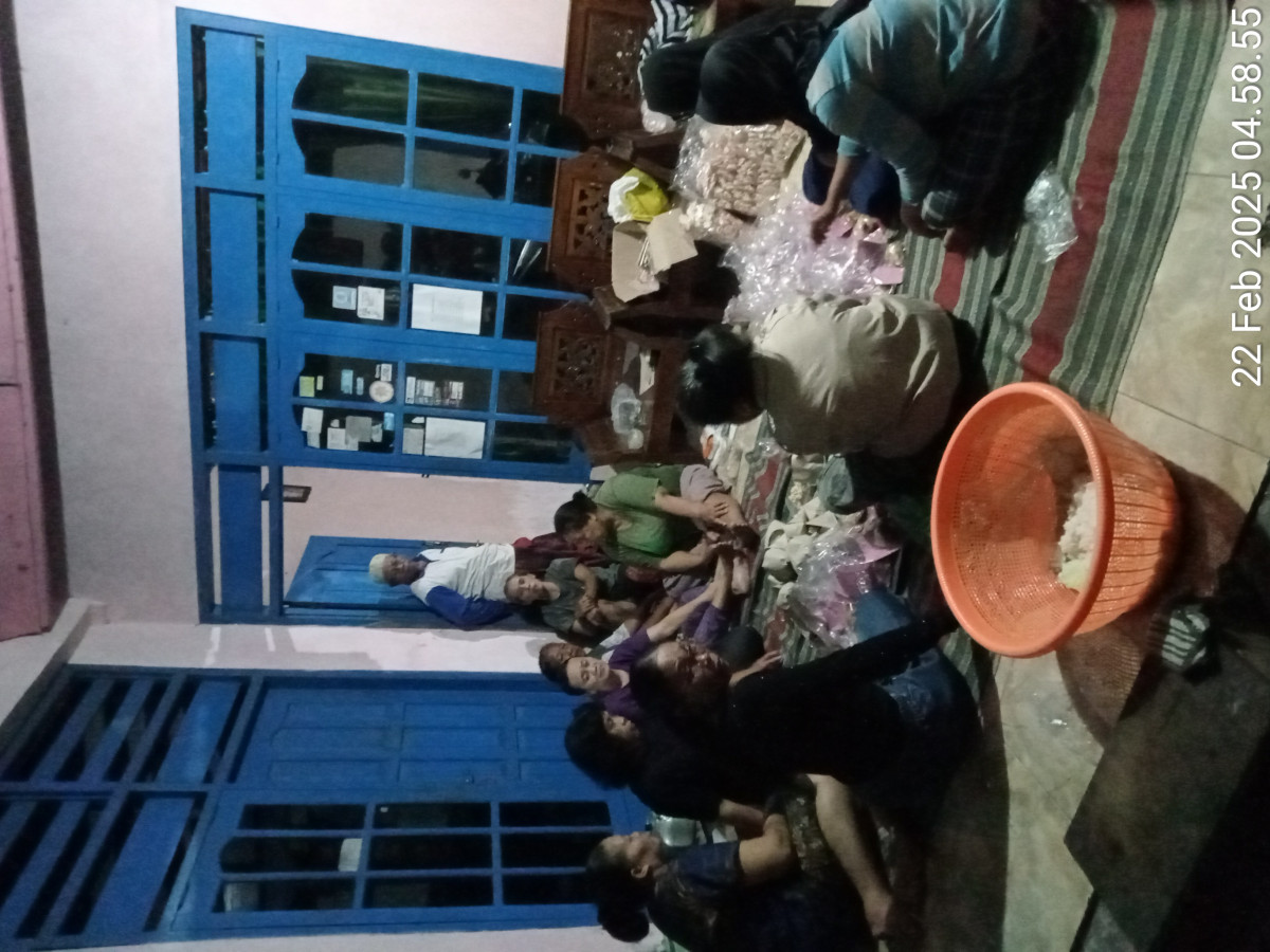 Persiapan Akir konsumsi Sadranan ngalian