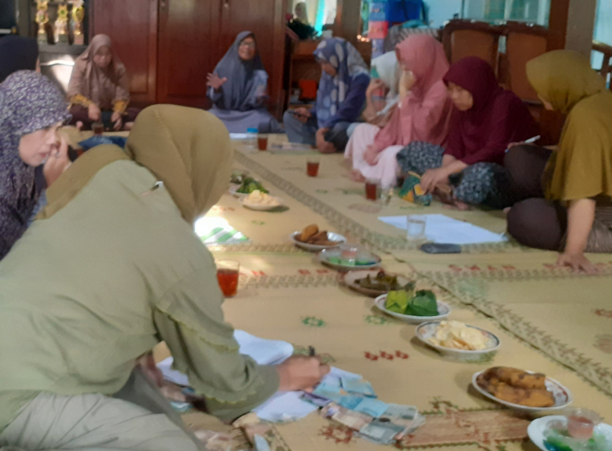 Pertemuan PKK dusun jangkang widodomartani