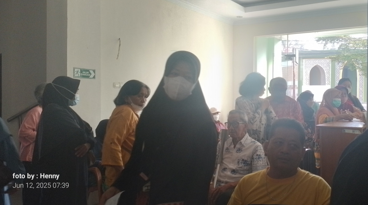 Kegiatan Prolanis pemeriksaan darah 6 bulanan Puskesmas Ngemplak 2 (Dalem)