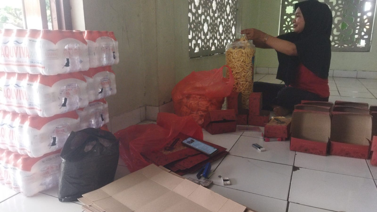 Packing snack persiapan pengajian jetis