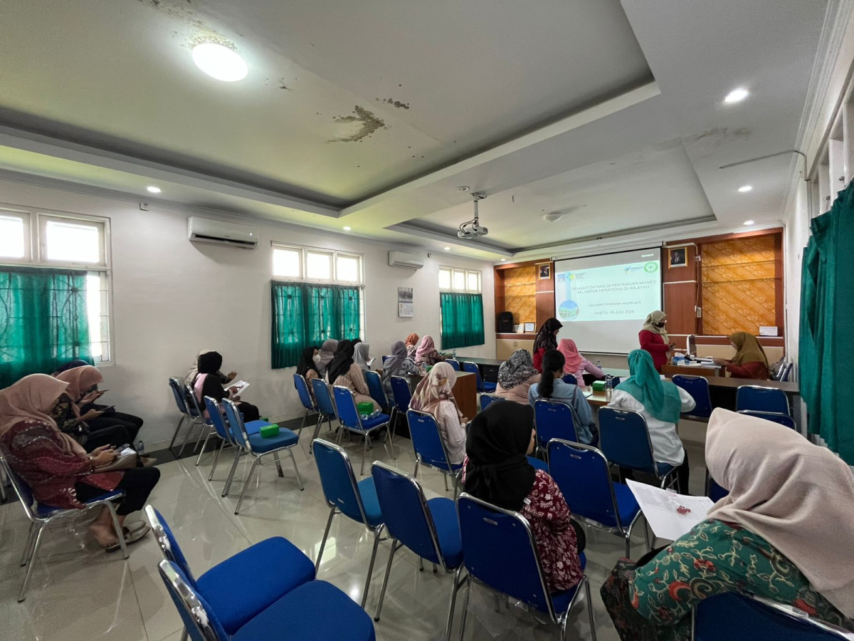 Pertemuan posbindu ptm pusk ngemplak 2 ,kader wahanapraja