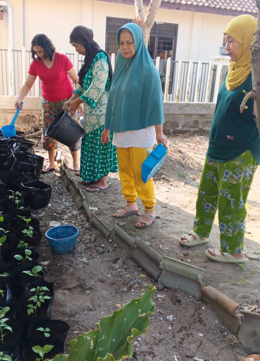 Kerjabakti ibu -ibu rt 02 kalijeruk 1 untuk proyek ketahanan pangan