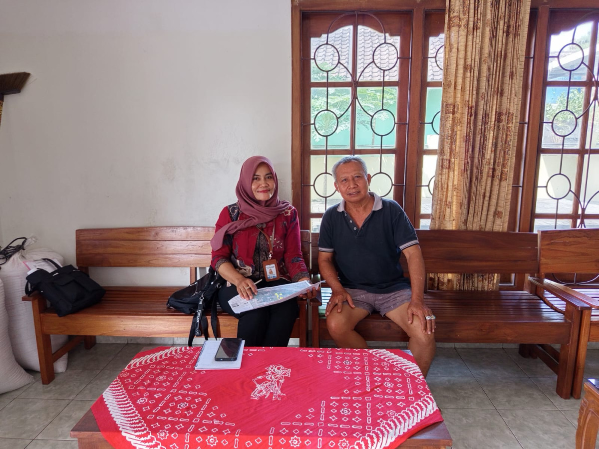 Kunjungan responden sakernas bps ( jetis)